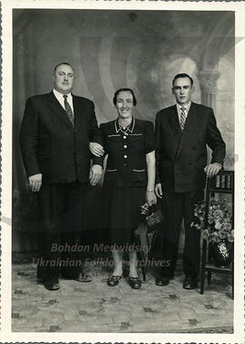 Aunt Helena, husband and son, Brazil. Nick's sister Helena