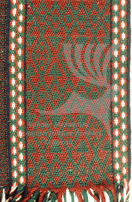 Weaving pattern of the belt.
