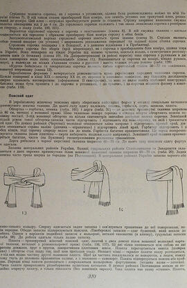 A page from the book in Ukrainian on women's belt clothing (lower body apparel, skirts)