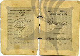 Iwan Lakusta's Austrian passport pages 2-3
