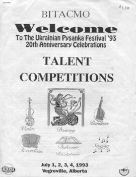 Ukrainian Pysanka Festival '93 Talent Competitions