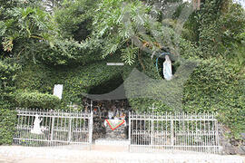 Grotto on the beginning of the Way of the Cross (Via Sacra) Memorial in Iracema