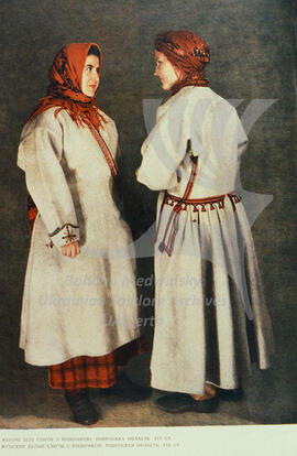 Women's white coats (svyta) with embroidery. Rivne region. XIX century.