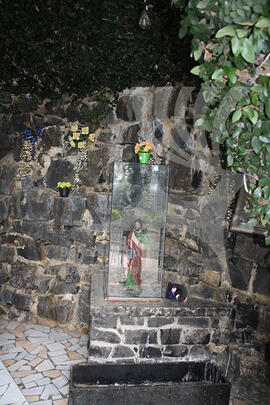 Grotto on the beginning of the Way of the Cross (Via Sacra) Memorial in Iracema