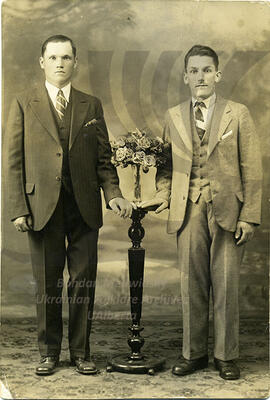 Nick Gaudun and a friend. Montreal 1929