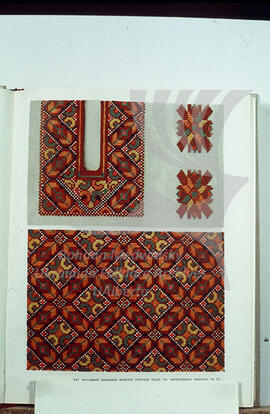 Embroidery pattern on the women's blouse. Chernivtsi region. XX century.