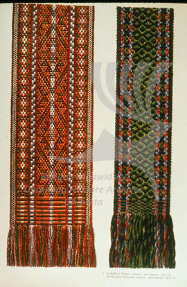 Men's woven belts. Bukovyna. XIX century.