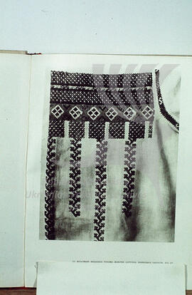 Embroidery pattern on the sleeve of the women's blouse. Vinnytsia region. XIX century.