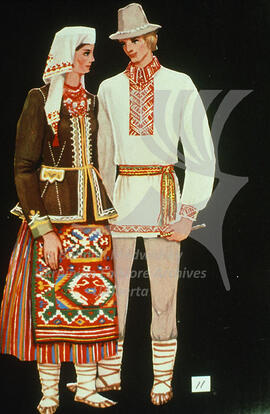 Men's and women's costumes. Volyn' region. Late XIXth - early XXth century.