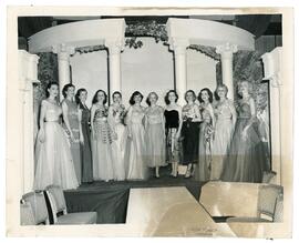 Women in the evening dresses