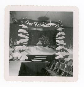 Design of the stage "Fur Fasion'1953"
