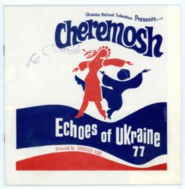 Brochure of Cheremosh Ensemble at the Echoes of Ukraine