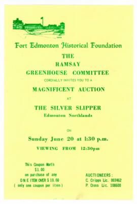 Brochure from the Fort Edmonton Historical Foundation