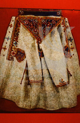 Embroidered coat.