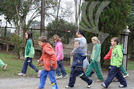 Children are going from Ukrainian school lessons