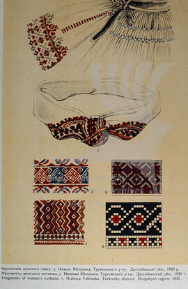 Fragments of women's costume. Drohobych region. 1930.