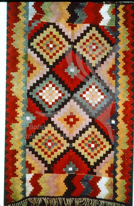 A woven carpet