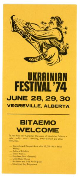 Ukrainian Festival Program, Vegreville