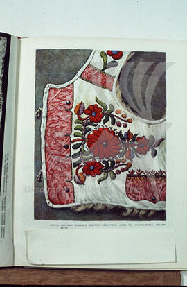 Embroidery pattern on women's keptar (sheepskin vest). Transcarpathian region. XX century.