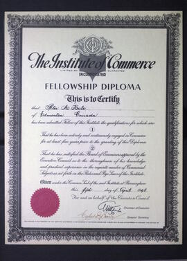 The Institute of Commerce Fellowship Diploma