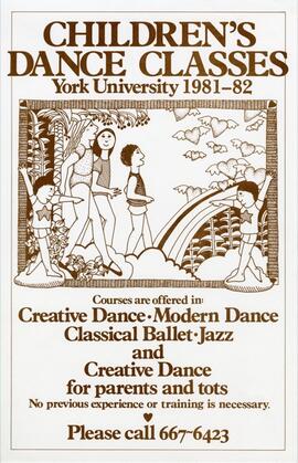 Children’s Dance Classes York University 1981-82