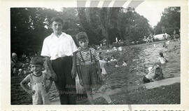Peter, Steve, Teddy Gaudun at Waterdown, late 1940's
