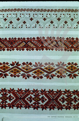 Embroidery patterns. Kyiv region. XIX century.