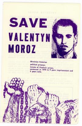 Brochure "Save Valentyn Moroz"