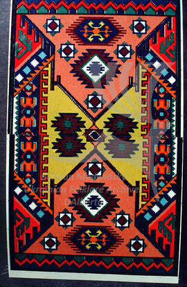 Example of the woven carpet