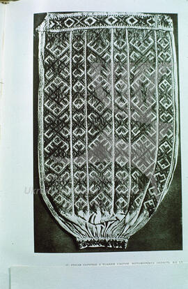 Woven pattern on a women's blouse sleeve. Zhytomyr region. XIX century.