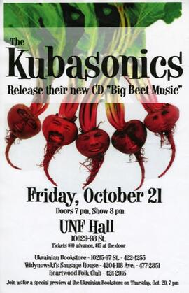 The KUBASONICS Release their new CD "Big Beet Music"