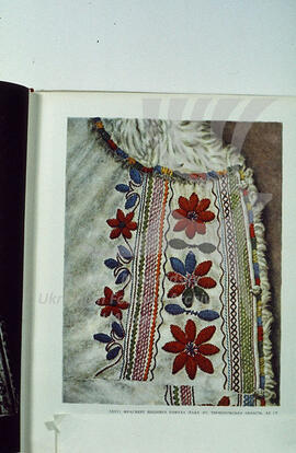 Embroidery pattern of the vest. Ternopil' region. XX century.