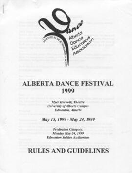 Alberta Dance Festival 1999 Rules and Guidelines