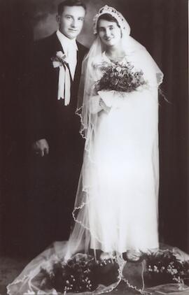 Wedding photograph of Wasyl and Anna Kuryliw